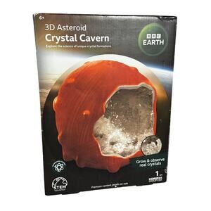 BBC Earth 3D Astroid Crystal Cavern STRM kit Grow crystals inside 3inch diameter